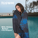 Полотенце TOSWIM быстросохнущее для плавания и фитнеса, Misty Floral Shadow - изображение 4