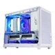 Корпус SAMA Quzao 3 Type-C белого цвета, настольный, портативный, формата Matx, с четырехсторонней сеткой, 5 позициями для вентиляторов, охлаждением ≤160 мм, видеокартой 350 мм и блоком питания ATX. - изображение 10