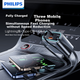 Автомобильное зарядное устройство Philips 100 Вт с выдвижным кабелем, 4 порта, для iPhone 16/17 и Huawei - изображение 3