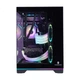 Корпус Wanjia Guyongzhe Black Rainbow Edition с панорамным обзором, быстросъемной стеклянной панелью, пылевыми фильтрами, ARGB-лентой, для плат M-ATX, поддержка водяного охлаждения 360 мм - изображение 3