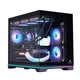Корпус Wanjia Guyongzhe Black Rainbow Edition с панорамным обзором, быстросъемной стеклянной панелью, пылевыми фильтрами, ARGB-лентой, для плат M-ATX, поддержка водяного охлаждения 360 мм - изображение 4