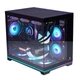 Корпус Wanjia Guyongzhe Black Rainbow Edition с панорамным обзором, быстросъемной стеклянной панелью, пылевыми фильтрами, ARGB-лентой, для плат M-ATX, поддержка водяного охлаждения 360 мм - изображение 5