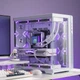Корпус для ігрового настільного комп'ютера Aigo Starry Sky White, материнська плата ATX, підтримує водяне охолодження 360 мм, дизайн з лівим та правим відсіками, сумісний з відеокартою 5090 - изображение 4