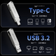 HIKVISION 64GB Type-C USB 3.2 Dual Interface Mini USB Flash Drive S220 220MB/s Read Speed Compatible with Huawei Apple Phones and Computers High-speed USB Drive - изображение 5