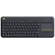 Клавиатура Logitech K400 Plus с сенсорным управлением Wireless Black - изображение 1
