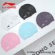 Шапочка для плавания Li-Ning LSMP016 силиконовая для длинных волос с цветочным узором, розовая - изображение 5