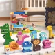 FEELO — конструктор LEGO с крупными частицами, игрушка для мальчиков и девочек, подарок на день рождения для детей, вечеринка в стиле животных, артикул 2210. - изображение 8