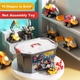 FEELO — игрушка, совместимая с конструктором LEGO, подарок на день рождения для мальчиков и девочек, образовательная инженерная машина 1628-1 «Ведро». - изображение 9
