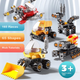 FEELO — игрушка, совместимая с конструктором LEGO, подарок на день рождения для мальчиков и девочек, образовательная инженерная машина 1628-1 «Ведро». - изображение 12