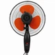 Вентилятор напольный WimpeX WX-1611 16", 100 Вт, с регулировкой высоты, 3 скоростями и поворотом 90°, Черный - изображение 4