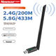 Бездротовий мережевий адаптер Newmine TD-650U2, бездротовий WiFi приймач-передавач для настільного комп'ютера, бездротова мережева карта USB з високим коефіцієнтом посилення - зображення 5
