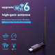 Бездротовий мережевий адаптер EDUP AX900 WiFi 6 без драйверів USB дводіапазонний 5G Bluetooth 5.3 для настільних комп'ютерів, підтримує Win10/11 EP-AX900S - зображення 4
