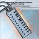 USB-концентратор SAMZHE HB310 USB 3.0 на 10 портів з живленням, кабель 1 м - зображення 6