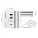 Розширювальний док-станційний концентратор ORICO USB3.2 Gen2, адаптер Type-C, конвертер для настільного комп'ютера та ноутбука 10 Гбіт/с, адаптер-хаб, високошвидкісний подовжувач M3CU2-G2 - зображення 10