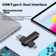 Флеш-накопитель BIAZE 128 ГБ Type-C USB 3.2, серый, скорость чтения 150 МБ/с, двойной интерфейс для телефона и компьютера, офисный USB-накопитель для бизнеса, UP-05 - зображення 5