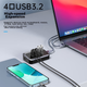 USB-хаб ORICO M32A2C USB 3.2 Gen2 10 Гбіт/с для ноутбуків Apple MacBook - зображення 5