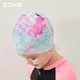 Детская плавательная шапочка ZOKE для девочек, силиконовая водонепроницаемая защита для ушей, мультяшный аниме-стиль, удобная, не сдавливает, розовая, 621503238 - изображение 4