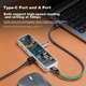 Док-станція DOCKCASE Type-C 6 в 1 з HDMI 4K 60 Гц та дисплеєм для MacBook - зображення 8
