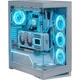 Корпус PHANTEKS NV5 белый ATX без стойки со стеклянными панелями, обзор 270 градусов, поддержка СЖО 360 мм, 8 мест под вентиляторы, для RTX 5090 - изображение 2