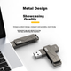 Флеш-накопичувач DM Daimai 256 ГБ USB 3.2 PD197 з металевим обертовим високошвидкісним зчитуванням/записом великої ємності для бізнесу, офісу, навчання, використання в автомобілі, міцний флеш-накопичувач - зображення 5