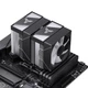 Повітряний кулер JONSBO CR-1400 DV2 версії ARGB для процесора з двома баштами (6 нікельованих теплових трубок/синхронізація ARGB/ШІМ/136 мм/багатоплатформний/термопаста в комплекті) - зображення 11