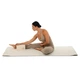 Блок для йоги двоколірний BLOOM YOGA BRICK LB7041 (EVA, р-р 23x7.5x15см, коричневий-білий) - зображення 8