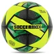 Мяч футбольный №5 PU ламинированная гибридная сшивка HYBRID SOCCERMAX FB-4126 (PU, желтый-зеленый) - изображение 1