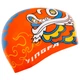Шапочка для плавания силиконовая детская YINGFA K0012 (силикон, красный синий) - изображение 3