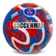 Мяч футбольный №5 PU Гриппи сшит вручную SOCCERMAX PARIS SAINT-GERMAIN FB-0047-818 Темно-синий-бордовый - изображение 1