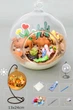 Творчий набір DIY Нічник Декор Пустельний світ у скляній кулі з LED-підсвіткою DIY - изображение 6