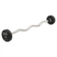 Штанга неразборная с фиксированным весом изогнутая PEV HAMMER STRENGHT TA-9978-15 15кг Серый - изображение 1