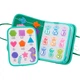 Тканевая книжка-грызунок Jollybaby на липучках, для новорожденных 0-6 месяцев, морской стиль - изображение 1