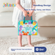 Тканевая книжка-грызунок Jollybaby на липучках, для новорожденных 0-6 месяцев, морской стиль - изображение 6
