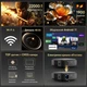 Смарт проектор для фільмів 1900 ANSI Caiwei Sapphire Android TV Wi-Fi Bluetooth Full HD 1080P підтримка 4K портативний LED потужний відеопроектор домашній кінотеатр для дому офісу презентацій телефону смартфона HDMI USB - зображення 3
