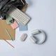 Комплект клавиатуры и мыши Logitech PEBBLE 2 COMBO беспроводной тихий с Bluetooth и 2.4 ГГц, тонкий, дымчато-серый - изображение 5