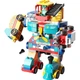 FEELO, совместимый с крупными строительными блоками LEGO, игрушка для мальчиков и девочек, подарок на день рождения, робот 1669 - изображение 1
