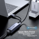 Сетевой адаптер Ugreen 60550 / USB Type-C / Gigabit Ethernet / Gold - изображение 3