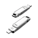 Флеш-накопичувач DM Daimai 256 ГБ типу C USB 3.2 для телефону, металевий PD168 з двома інтерфейсами, сумісний з телефоном і комп'ютером - зображення 1
