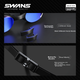 Очки для плавания зеркальные Swans SR81M-2, черные - изображение 9