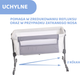 Łóżeczko dostawne Chicco Next2Me Essential Cloude Re-Lux (8058664182053) - obraz 11