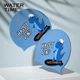 Шапочка для плавания WATERTIME Shuichuan детская силиконовая с защитой ушей, принт «динозавры» - изображение 8