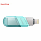 Флеш-накопичувач SanDisk 256 ГБ Lightning USB 3.0 для Apple Phone, зелений, швидкість читання 90 МБ/с, сертифікований Apple MFI, флеш-накопичувач подвійного призначення для iPhone/iPad та комп'ютера - зображення 9