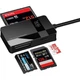 Картридер Chuanyu USB 3.0 для карт TF/SD/CF/MS, кабель 80 см, для камер и смартфонов - изображение 2