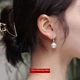 Сережки-підвіски Qlady зі срібла 925 проби зі штучними перлами у формі краплі, жіночі - зображення 10