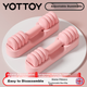 Регулируемая гантель Yottoy с резиновым покрытием, быстрой регулировкой, для фитнеса и домашнего использования, из чистой стали, со съемной штангой, женская, 2 кг, розовая. - изображение 4