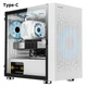 Корпус Great Wall Archimedes 2 M-ATX з Type-C 3.2 та водяним охолодженням 240 мм, білий - зображення 4