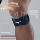 Наколенник MIZUNO для мужчин и женщин, наколенник для фитнеса, бега и спорта, защитная экипировка для баскетбола, поддерживающая повязка на мениск, вязаный эластичный ремешок 2558, одна штука - изображение 8