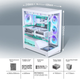 Корпус для настольного компьютера PHANTEKS NV5S белого цвета, без стоек, с панорамным обзором, форм-фактор E-ATX (поддержка водяного охлаждения 360 мм / двойной кабель RGB ARGB / Type-C 3.1 / совместимость с RTX 4080 Super) - изображение 11