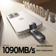 Твердотільний флеш-накопичувач MOVE SPEED 512 ГБ, флеш-накопичувач USB 3.2 Type-C з двома інтерфейсами для використання з телефоном та комп'ютером, висока швидкість читання 1000 МБ/с, Yip Vpro - зображення 4