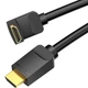 Кабель Vention HDMI M - M, 1.5 м, V2.0, 4K 60Гц, кут 90°, PVC Black (AARBG) - зображення 3